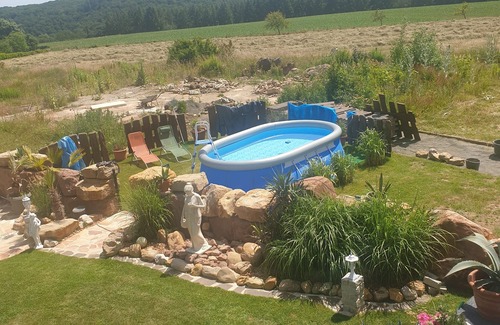 Landscheid House | Vacation home "Palmenland " with sauna, whirlpool, small waterfall and water place