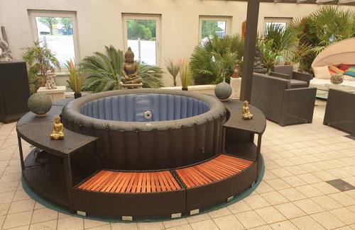 Landscheid House | Vacation home "Palmenland " with sauna, whirlpool, small waterfall and water place