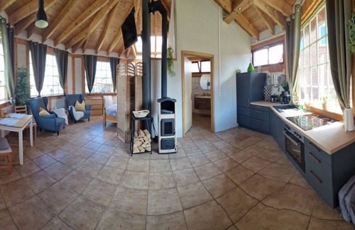 Priepert House | Vacation Home Priepert near the River with A/C, Fireplace, Wi-Fi