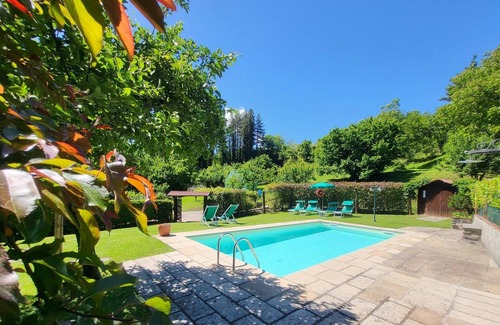 Camporgiano Villa | Very private Sympathetically Restored Barn With Private Pool, Country Views WIFI