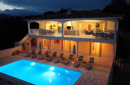 Pinarellu Villa | VERY QUIET SPACIOUS VILLA, SEA AND MOUNTAIN VIEWS, 500M FROM THE BEACH