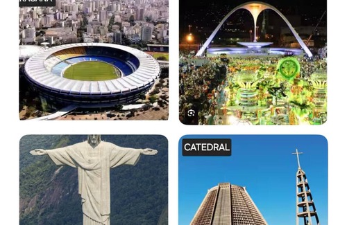 Lapa Apartment | View of Christ the Redeemer and Sambadrome