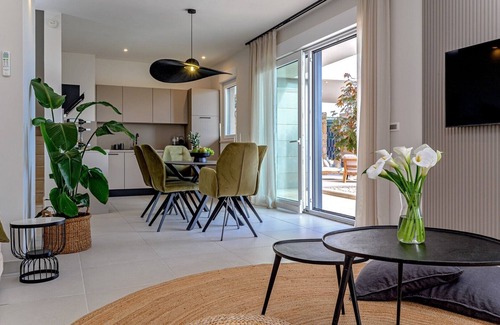 Kastel Sucurac Villa | Villa Adris – A Luxurious Oasis with Heated Pool, Gym & Sauna