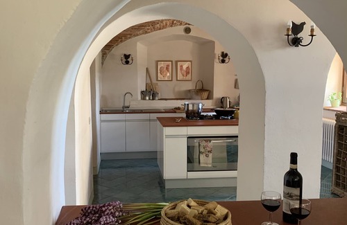 San Donato in Collina Villa | Villa Badia a Corte with private pool, surrounded by greenery, maximum privacy.
