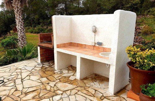 Sant Joan de Labritja House | Villa Es Socorrat with swimming pool, ping pong and garden. Sleeps 10 people.