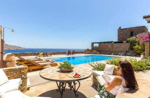 Koundouros Villa | Villa Myrto, breathtaking Aegean view, 5' from Koundouros beach