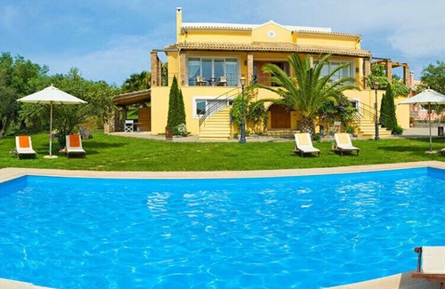 Vassilatika Villa | Villa Privilege with tennis Court and outdoor & indoor Heated Pool (sleep 8)