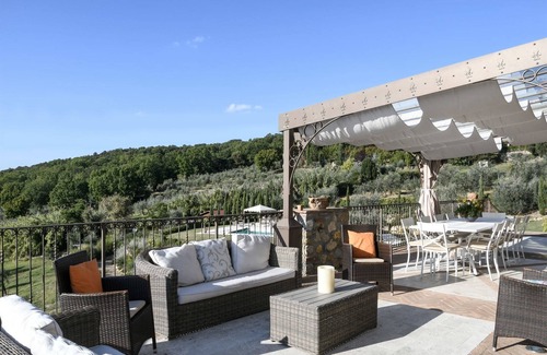 Montaione Villa | Villa with internet, private pool, A/C, TV, patio, panoramic view, parking, close to San Gimignano