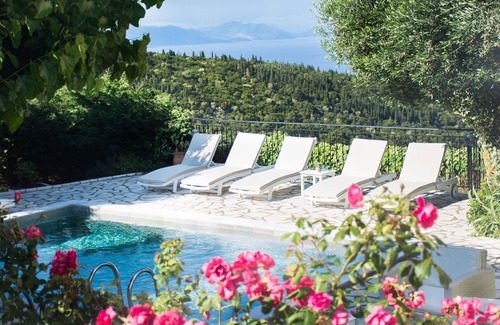 Katsarata Villa | Villa with Private Pool Built with Traditional Kefalonian Architecture