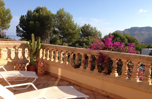 Betlem de Marina Villa | Villa with Sea and Mountain Views and Shared Pool.