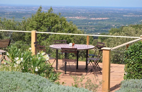 Le Boulou Villa | Villla mountain with swimming pool, beautiful sea views