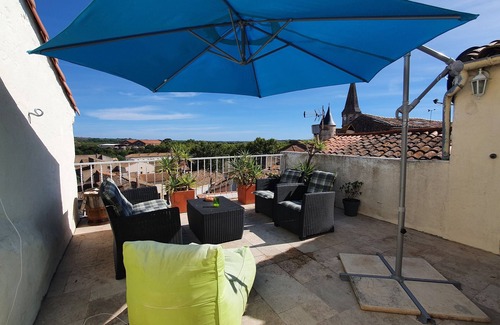 Pouzolles House | Vine Views Suntrap Terrace, Garden And Small Pool With Terrace