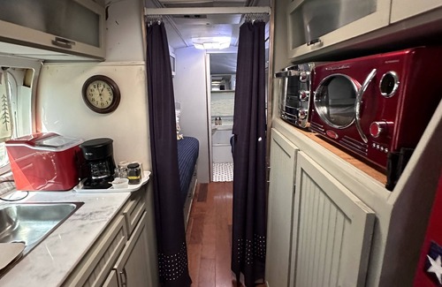 Fredericksburg House | Vintage Airstream tucked in Fredericksburg, Texas Hill country!