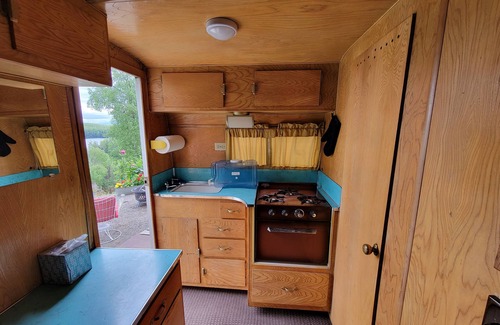 Big Lake House | Vintage Trailer with access to Big Lake & Private Campground