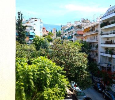 Vyronas Apartment | Vironos extra bright apartment - Front park and monastery