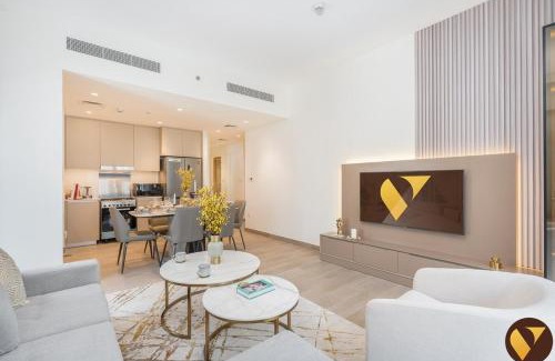 Madinat Zayed Apartment | Vogue Rosewater Two Bedroom Apartment at Dubai Creek Harbour with Balcony and access to Pool, Gym, Kids Area and Near Shopping