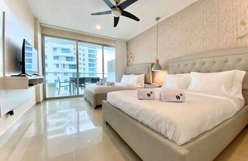 Santa Ana Apartment | w* | Stunning 2BR w/pool n AC in Sunny Cartagena