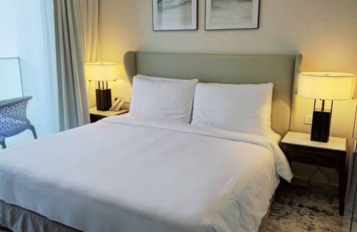 Zubara Apartment | Wake Up to Waves - Modern two-bedroom apartment with uninterrupted Sea View"