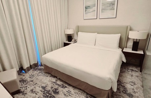 Zubara Apartment | Wake Up to Waves - Modern two-bedroom apartment with uninterrupted Sea View"