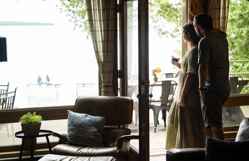 Ellison Bay Cabin | Waterfront A-frame: Vintage Charm, Modern Comfort