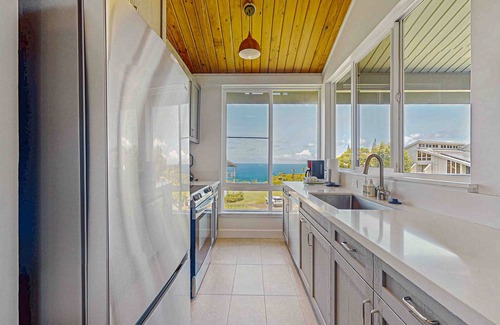 Princeville Condo | Waterfront condo with pool & hot tub, loft & lanai with ocean views
