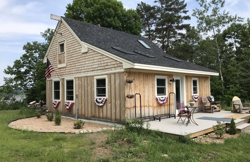 Belfast Cottage | Waterfront cottage with deep water dock, ocean front.