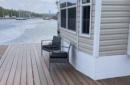 Bridgewater Boat Rental | Waterfront Glamping Escape Cozy Floating Cottages on the Peaceful Beaver River