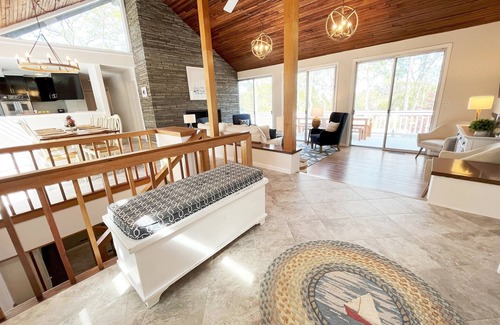 Summersea House | Waterfront home with private boat dock, heated pool, kayaks, A/C, and more