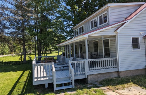 Deposit House | Waterfront house on the upper most portion of the West Branch Delaware.