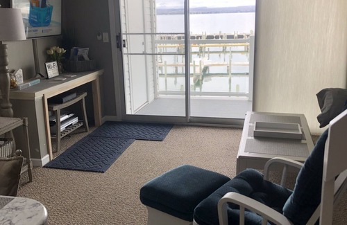 Charlevoix Condo | Waterfront Setting w/Top-Floor Views Overlooking Lake Charlevoix