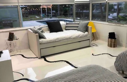 Tarpon River House | Waterfront Zebra styled Black & White villa w pool !!!