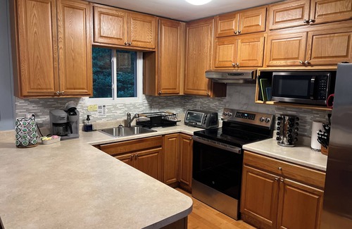 Gouldsboro House | Welcome to Bree-Z-Bear Lodge– 5BR Pocono Escape Gameroom, Sunroom, a Scenic Vibe