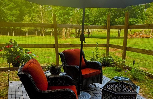 Oxford Cabin | Whimsical glamping retreat on farm animal sanctuary
