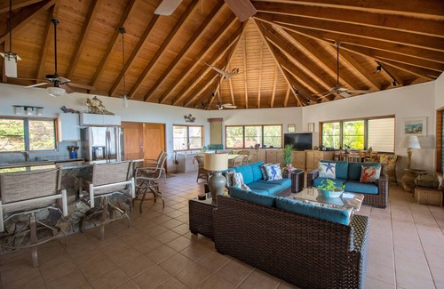 Spanish Town Villa | White Sandy Beaches and Ocean View in Tropical Setting.