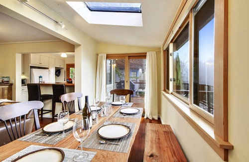 Monte Rio Cabin | Wine Down ~ Hot Tub, Dog Friendly, On the River