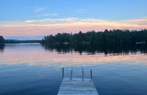 Lochmere House | Winnisquam Landing Lakefront Firepit Deck