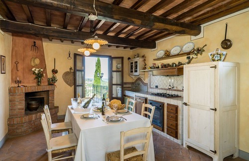 Montaione Villa | Wonderful private villa with A/C, WIFI, hot tub, private pool, TV, balcony, close to San Gimignano