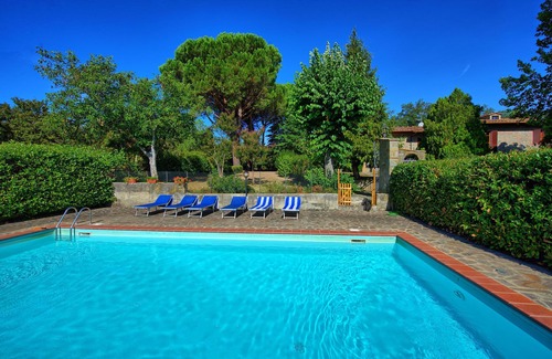 Bucine Villa | Wonderful private villa for 8 people with WIFI, private pool, TV, balcony and panoramic view