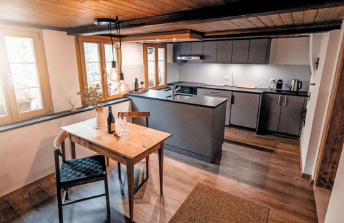 Innertkirchen Villa | Wonderful villa for 2 guests with WIFI, TV, patio, panoramic view and parking