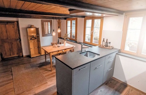 Innertkirchen Villa | Wonderful villa for 2 guests with WIFI, TV, patio, panoramic view and parking
