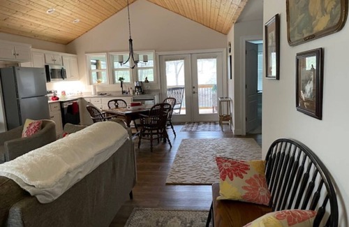 Hayesville Cottage | Wood Haven on the River- cozy cottage on the Hiawassee River in Hayesville NC