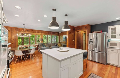 Michigan City House | Wooded Retreat in Michiana Shores