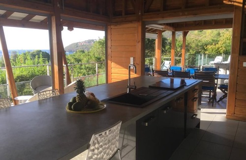 Malendure Villa | Wooden villa with private pool, beautiful view of the sea and îlet Pigeon