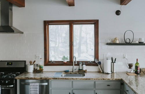 Holmes Cabin | Woodstove, firepit, lakeviews and access to lake, hiking trails, large terrace!