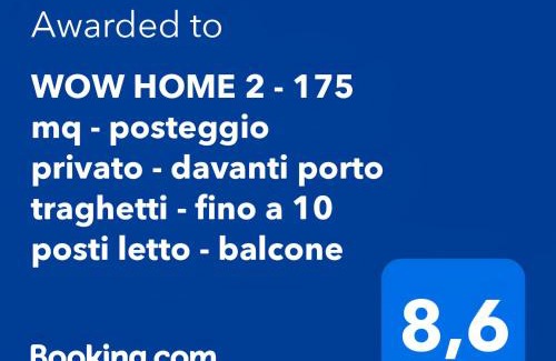 San Teodoro Apartment | WOW HOME 2 - 175 mq - posteggio privato - davanti porto traghetti - fino a 10 posti letto - balcone