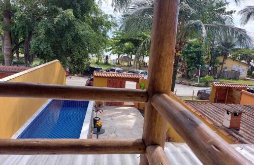 Jabaquara House | Yara - 4 suítes , Frente Praia, piscina em raia, Churrasqueira, Garagem, Wi-Fi