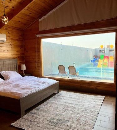 شاليهات اكواخ الوراء