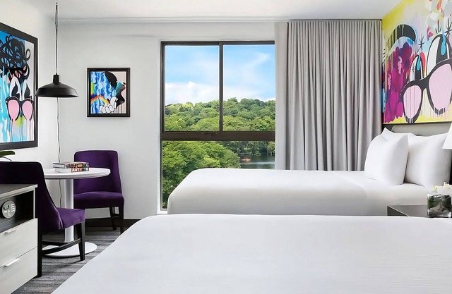 2 Standard Rooms with 2 Queen Beds at Studio Allston Hotel