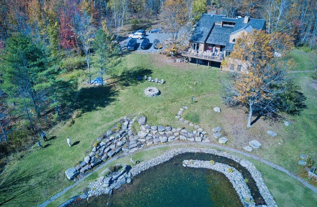 5 Min to Windham Mtn! Luxury Retreat w/Mountain Views! Natural Swimming Pond