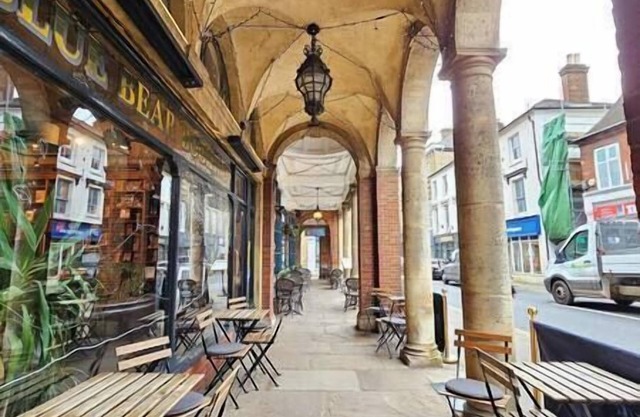 A one bedroom duplex apartment